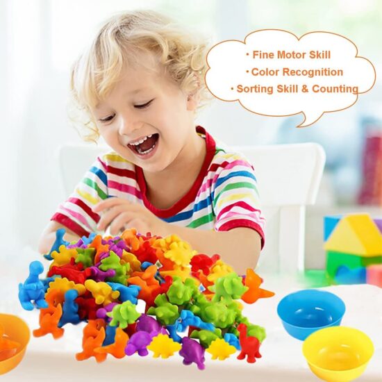 Joc Sortare Asociere culori-dinozauri Clasificare Animale