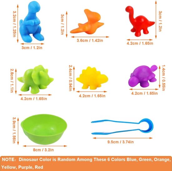 Joc Sortare Asociere culori-dinozauri Clasificare Animale