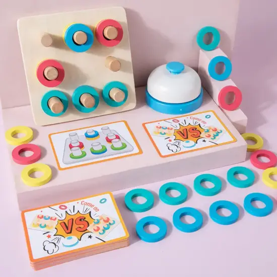 Joc asociere Potriveste culorile Sortare inele Stem Joc asociere Potriveste culorile Sortare inele Stem