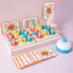 Joc asociere Potriveste culorile Sortare inele Stem