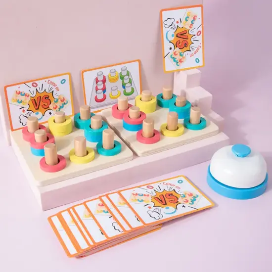 Joc asociere Potriveste culorile Sortare inele Stem