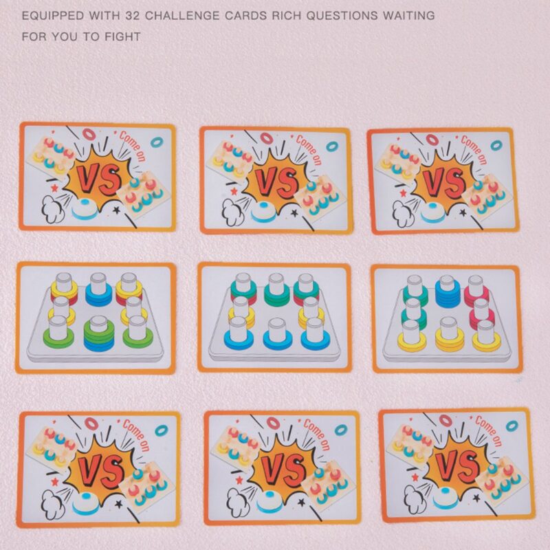 Joc asociere Potriveste culorile Sortare inele Stem