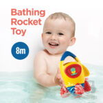 Jucarie de baie Racheta pulverizator Stropeste cu apa