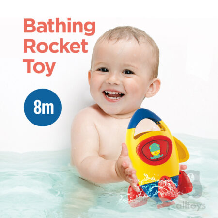 Jucarie de baie Racheta pulverizator Stropeste cu apa