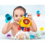 Jucarie de baie Racheta pulverizator Stropeste cu apa