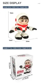 Jucarie interactiva electrica Robotul astronaut danseaza