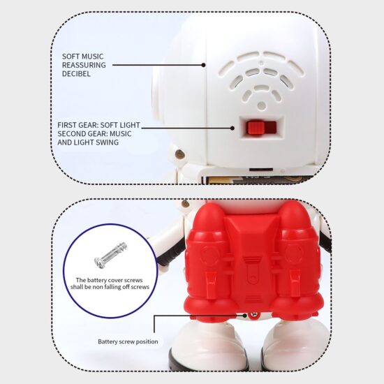 Jucarie interactiva electrica Robotul astronaut danseaza