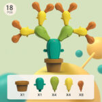 Puzzle Cactus echilibru Constructii creative Indemanare