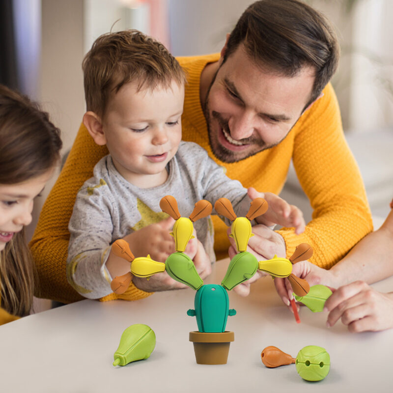 Puzzle Cactus echilibru Constructii creative Indemanare