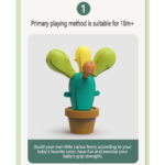 Puzzle Cactus echilibru Constructii creative Indemanare