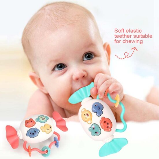 Zornaitoare bebelusi Bomboana cu animalute muzicale1 Zornaitoare bebelusi Bomboana cu animalute muzicale