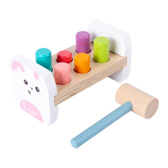 Banc lucru din lemn cu ciocanel Pereti cu animale