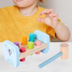 Banc lucru din lemn cu ciocanel Pereti cu animale