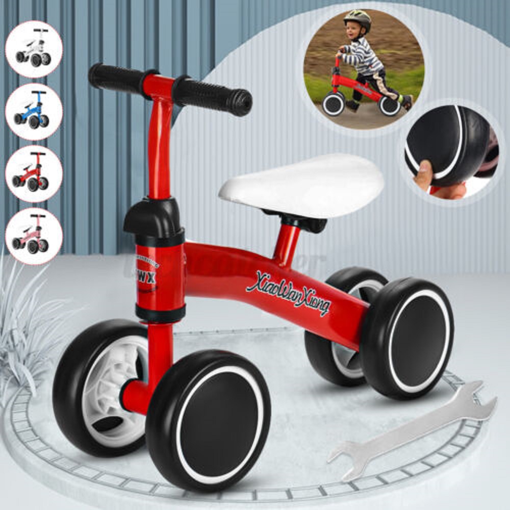 Bicicleta de echilibru cu 4 roti pentru copii 1-3 ani