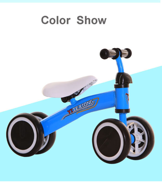 Bicicleta de echilibru cu 4 roti pentru copii 1-3 ani
