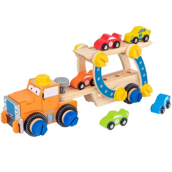 Camion Transportor Demontabil Din Lemn Acool Toy