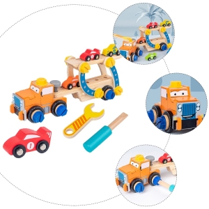 Camion Transportor Demontabil Din Lemn Acool Toy