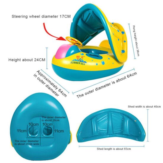 Colac Chilotel cu Parasolar Barcuta cu volan copii