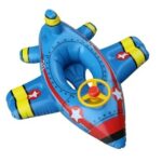 Barcuta gonflabila copii cu suport Avion