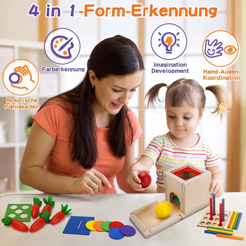 Cutia Permanentei Joc Montessori Numarare cu Slot