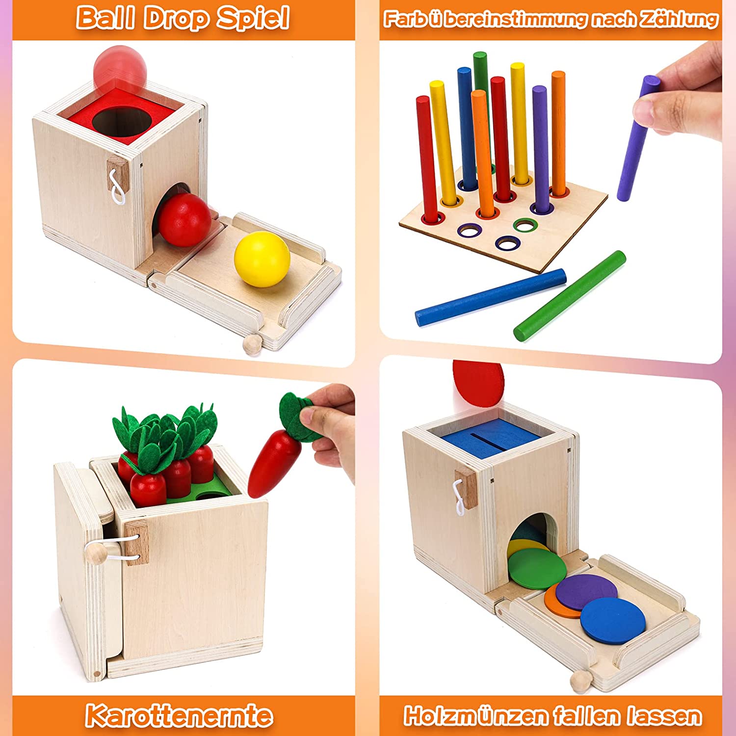 Cutia Permanentei Joc Montessori Numarare cu Slot