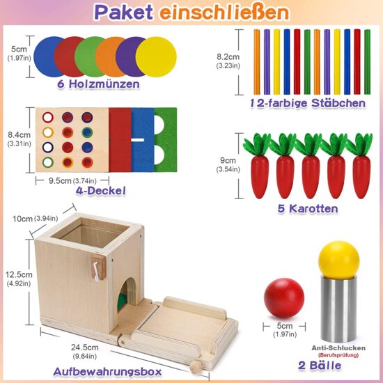 Cutia Permanentei Joc Montessori Numarare cu Slot