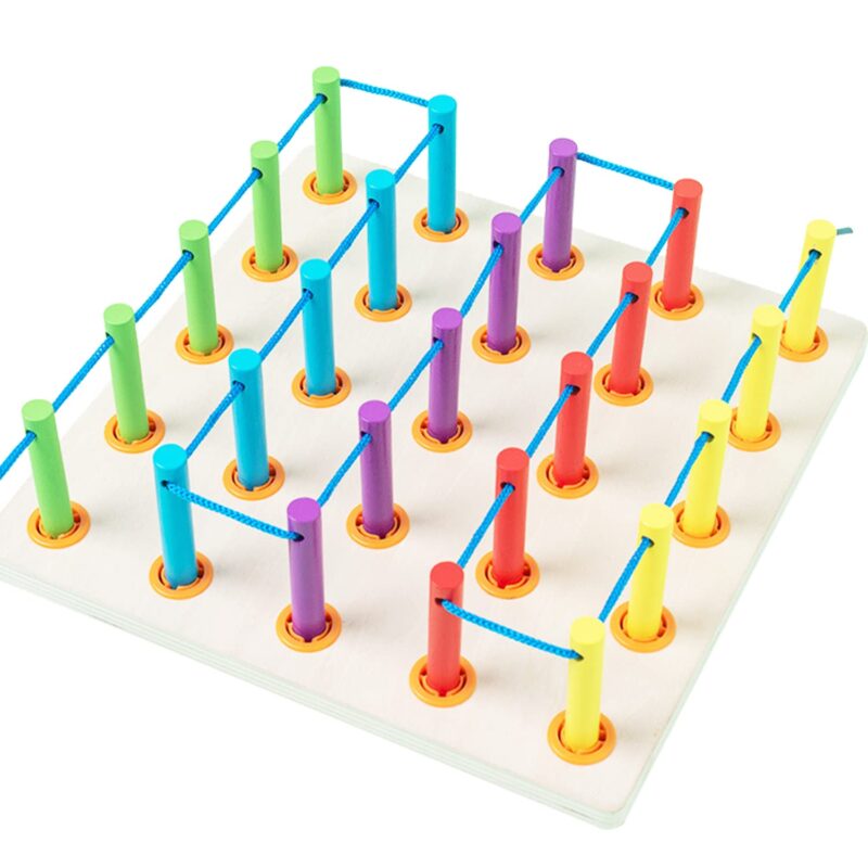 Joc Montessorii Educativ Coordornare si invatam sa legam sireturile