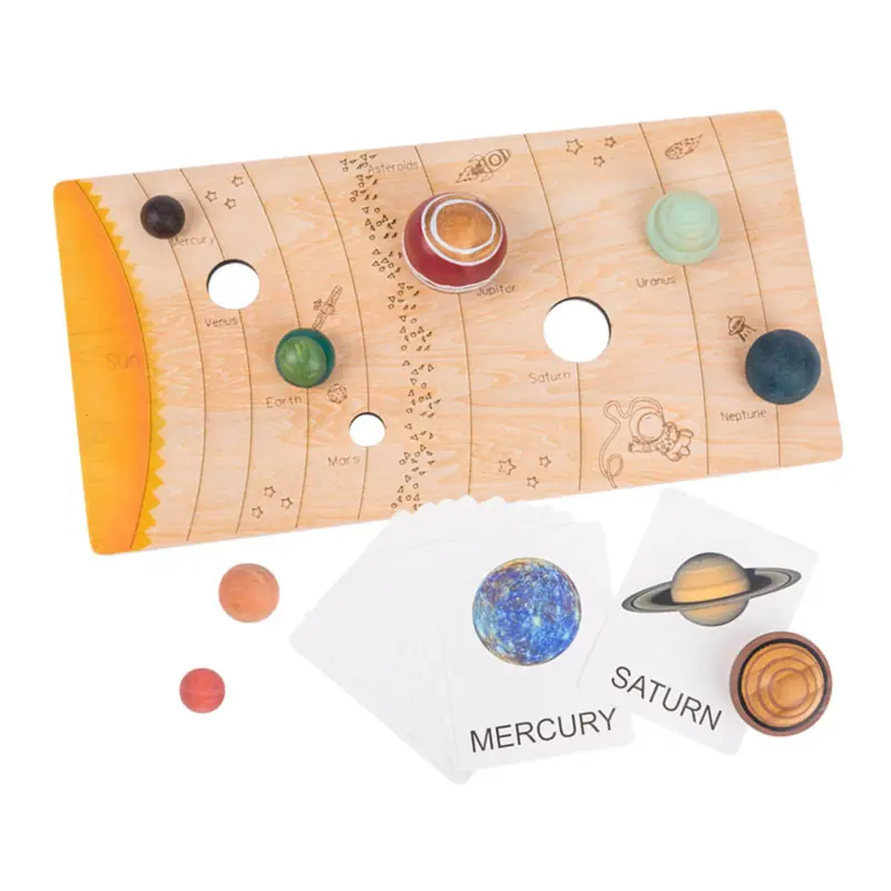 Joc potrivire Planete Puzzle Montessori Sistemul solar