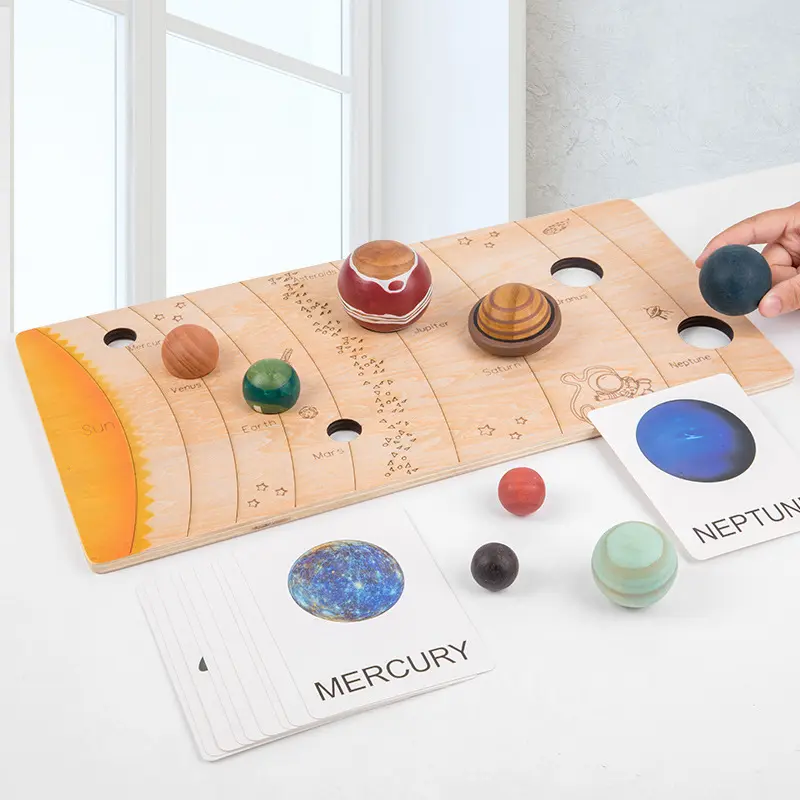 Joc potrivire Planete Puzzle Montessori Sistemul solar