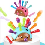 Jucarie Motricitate Senzoriala bebe Ariciul colorat cu tepi