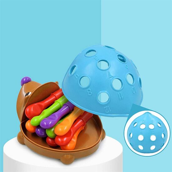 Jucarie Motricitate Senzoriala bebe Ariciul colorat cu tepi