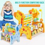 Jucarie motrica 3in1 Animale cu Abac si Labirint din lemn