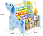 Jucarie motrica 3in1 Animale cu Abac si Labirint din lemn