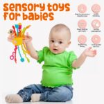 Jucarie senzoriala pentru copii cu corzi de tragere