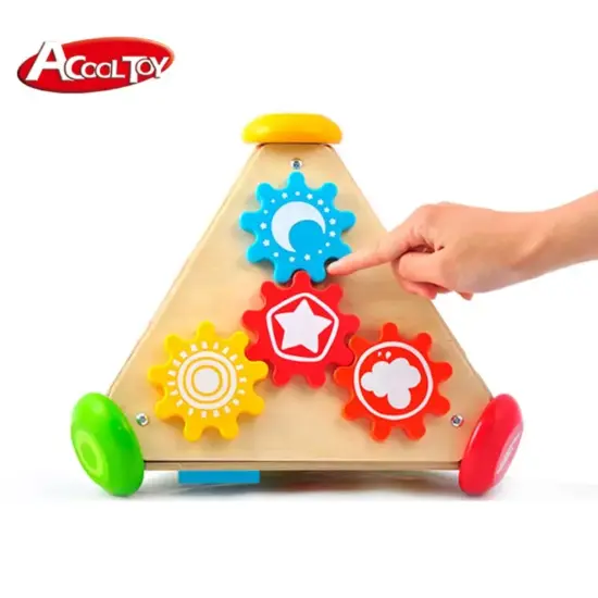 Piramida muzicala lemn cu activitati educative copii