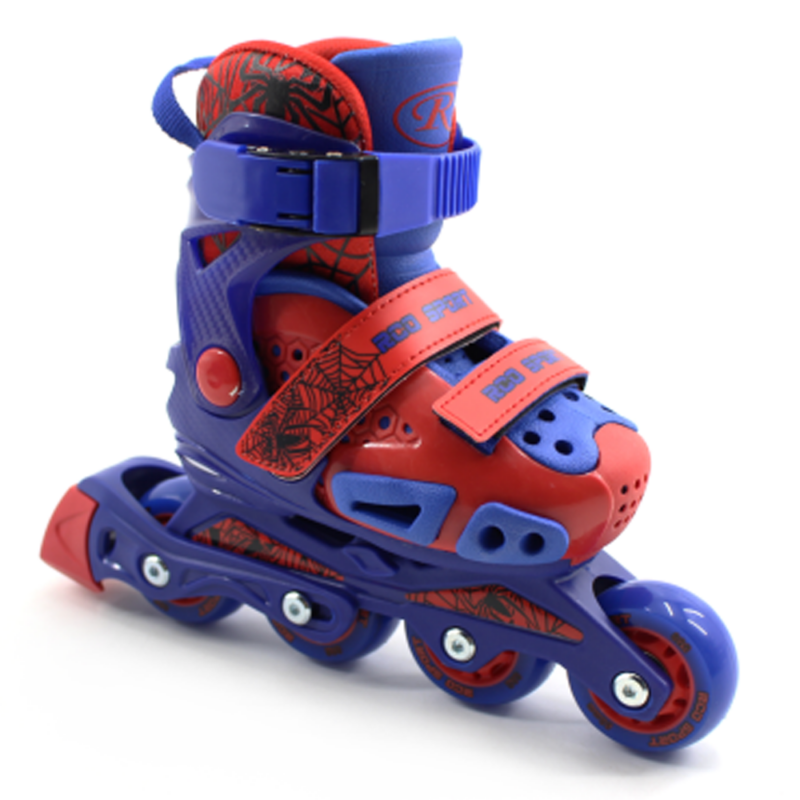 Set Role reglabile Spiderman copii 4 roti cu Echipament de protectie