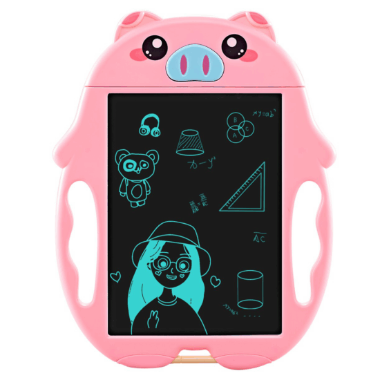 Tableta scris-desen LCD Buton stergere Purcelus pentru copii