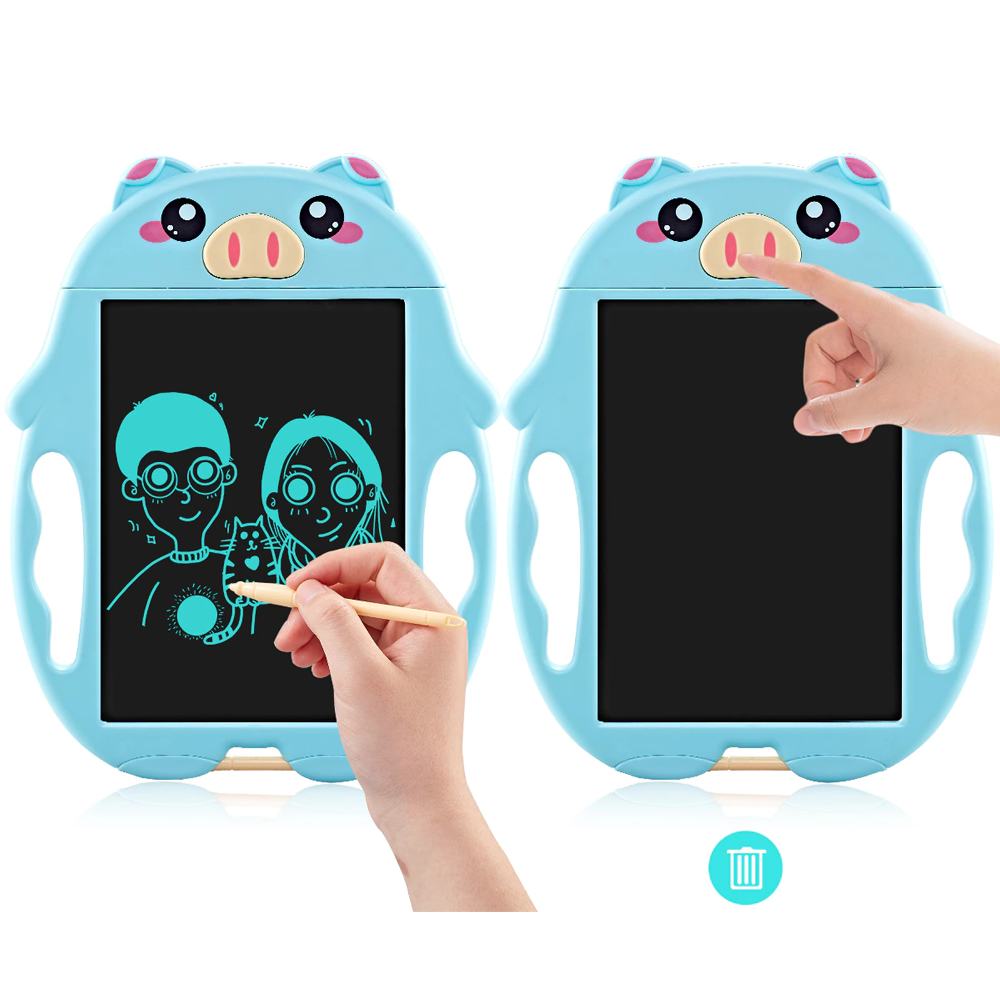 Tableta scris-desen LCD Buton stergere Purcelus pentru copii