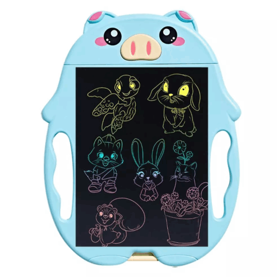 Tableta scris-desen LCD Buton stergere Purcelus pentru copii