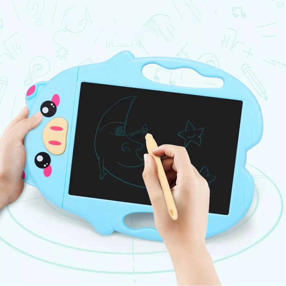Tableta scris-desen LCD Buton stergere Purcelus pentru copii