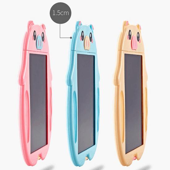 Tableta scris-desen LCD Buton stergere Purcelus pentru copii