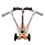 Trotineta Negru 3 Roti luminoase din silicon pentru copii