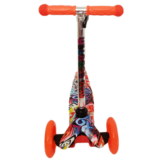 Trotineta Portacaliu 3 Roti Luminoase din silicon copii tricicleta