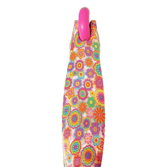 Trotineta Roz 3 Roti Luminoase din silicon pentru copii