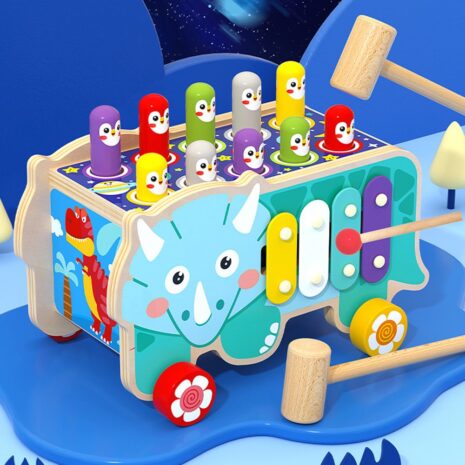 Banc de lucru Animalute cu Ciocanel Xilofon cu note