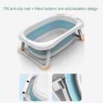 Cadita de baie cu suport din burete si termometru pliabila