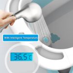 Cadita de baie cu suport din burete si termometru pliabila