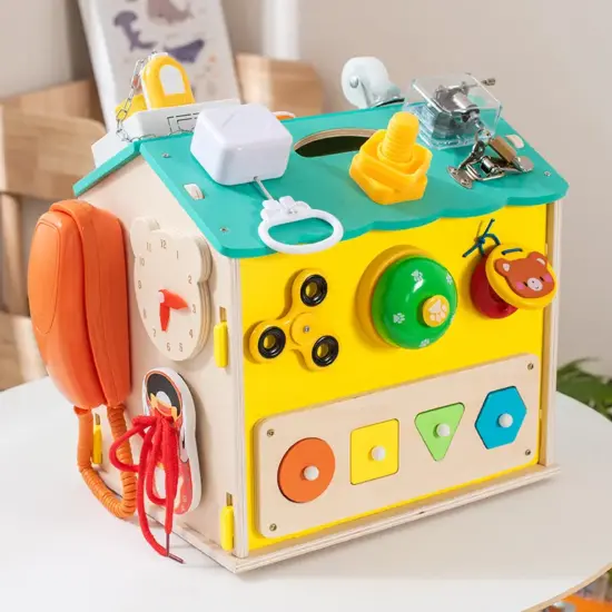 Casuta Montessori Busy Board Jocuri educative copii