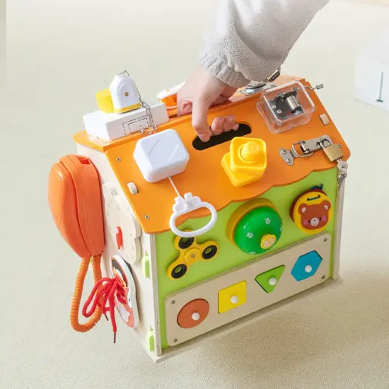 Casuta Montessori Busy Board Jocuri educative copii