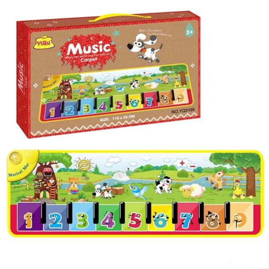 Covoras muzical cu Tastatura de pian si Cifre de la 1-9